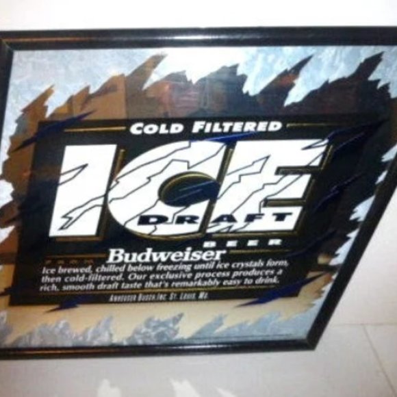 1993 BUDWEISER DRAFT SIGN Advertising Beer 26" x 22" Anheuser Busch Bar Sign - Picture 5 of 5